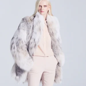 Luxury Canadian Lynx Fur Jacket